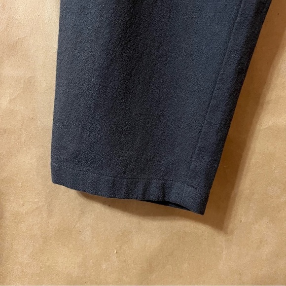 Evam Eva | Cotton Double Cloth Tuck Pants High Rise Pull-On Pleated Grey Size M - Picture 8 of 13